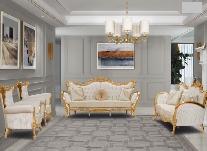 Sofagarnitur Couch 3+3+1+1 Sofa Couch Polster Möbel 4tlg. Set für Ihr Zuhause